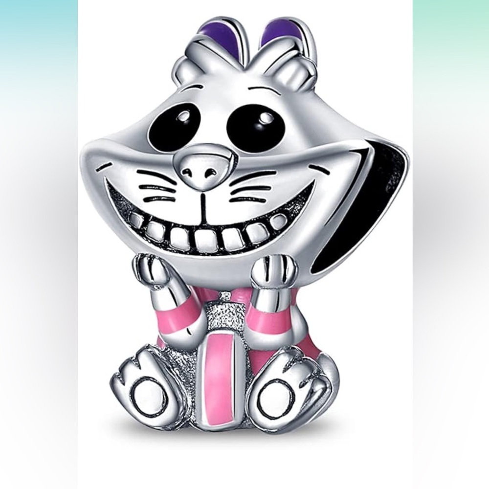 925 Chestchire Cat Bracelet Charm For Pandora